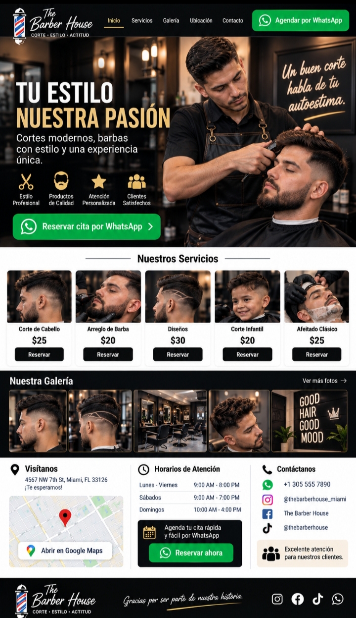 Web Barbería
