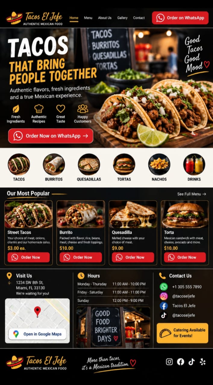 Web Restaurante