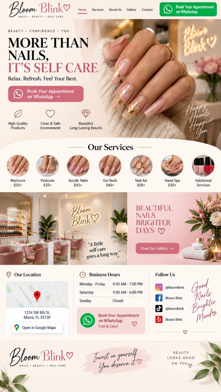 Web Salón de Uñas